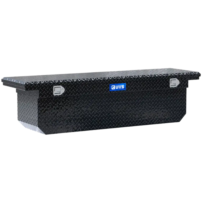 UWS 72" Deep Angled Crossover Truck Tool Box with Low Profile Model TBSD-72-A-LP-B