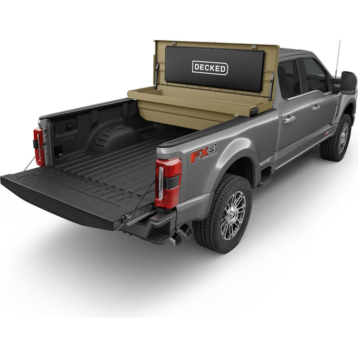 DECKED Full-Size Pickup Truck Tool Box Tundra Bed Rail Model DTB2T22-TAN
