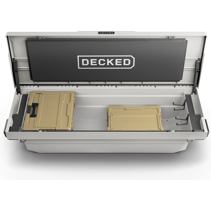 DECKED Full-Size Pickup Truck Tool Box Tundra Bed Rail Model DTB2T22-WHT
