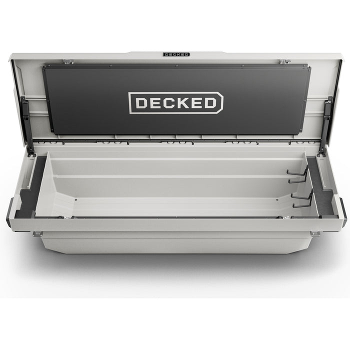 DECKED Full-Size Pickup Truck Tool Box Tundra Bed Rail Model DTB2T22-WHT