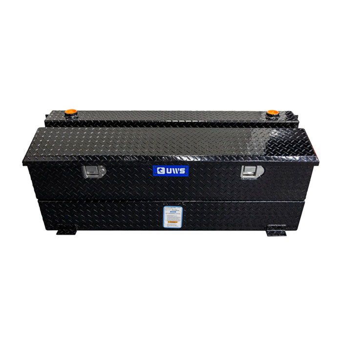 UWS Gloss Black 45-Gallon Combo Aluminum Transfer Tank Model TT-45-COMBO-BLK