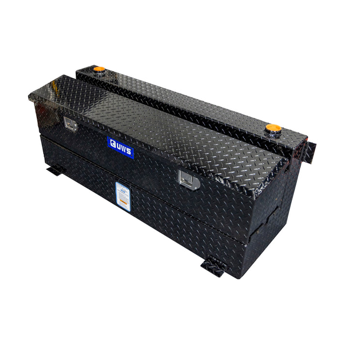 UWS Gloss Black 45-Gallon Combo Aluminum Transfer Tank Model TT-45-COMBO-BLK