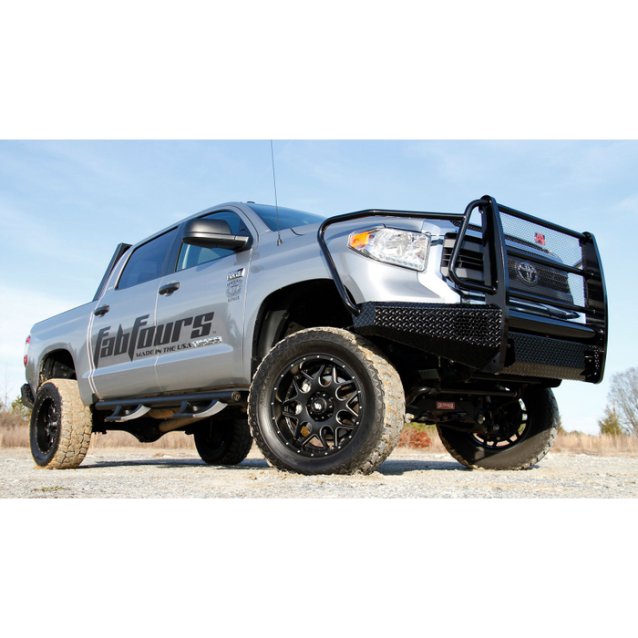 Fab Fours Black Steel Front Ranch Bumper w/ Grille Guard Model TT07-K1860-1