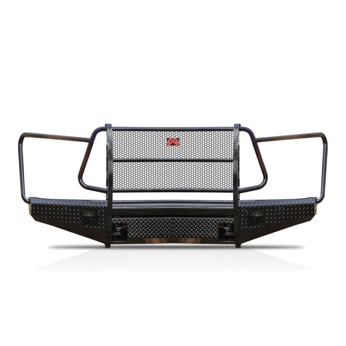 Fab Fours Black Steel Front Ranch Bumper w/ Grille Guard Model TT07-K1860-1