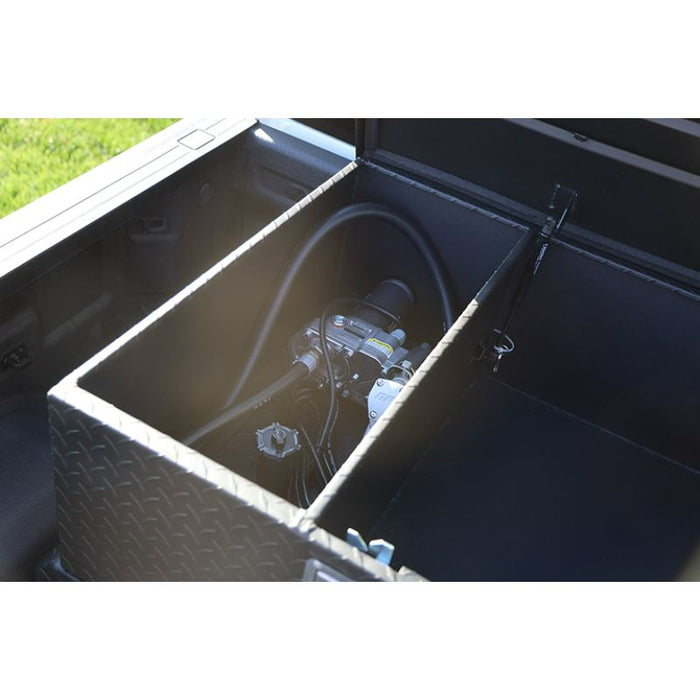 Dee Zee 75-Gal Texture Black Aluminum Toolbox Combo Transfer Tank W/Pu ...