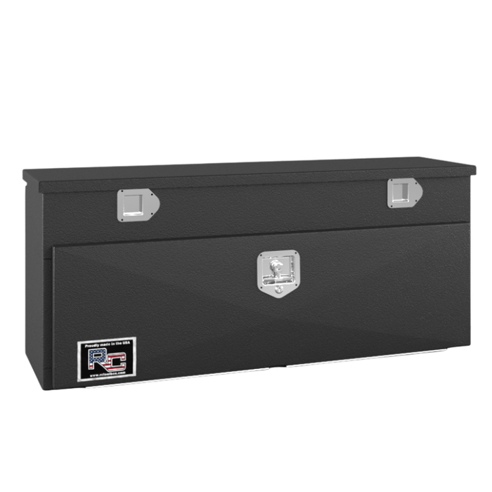 RC Industries Top Mount Box Q-Series 48x20x15 14 GA Steel With Lift Up Lid & 13 GA Steel Drop Door Textured Black Model QM482015.SLNW2