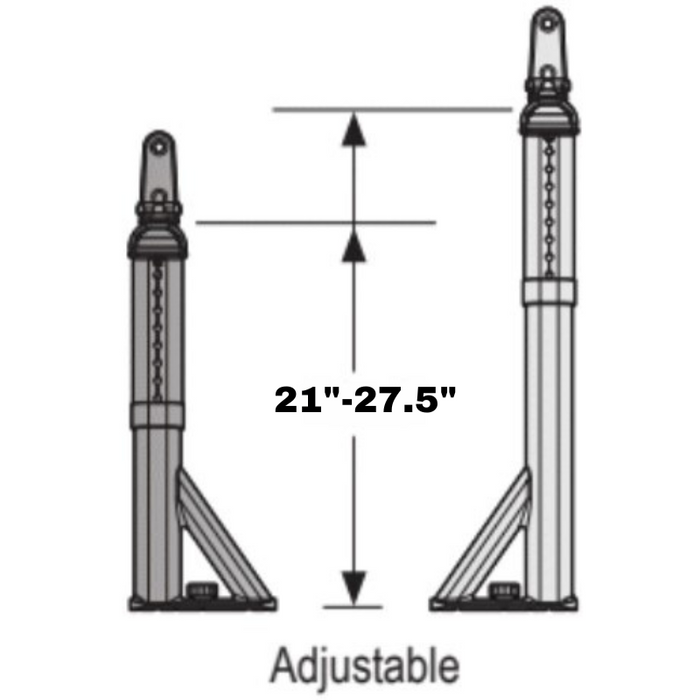 Vantech Universal Pickup Black Aluminum 72" Ladder Rack System Bolt-On Model P3052B