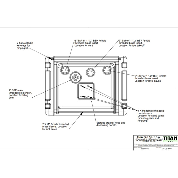 Kingspan TruckMaster® Portable Diesel Storage & Dispensing Tank 79 Gal Model TM79