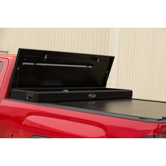 Truck Covers USA American Work Cover - Full Size Toolbox and Hard Rectractable Roll-up Combination Model CRT545