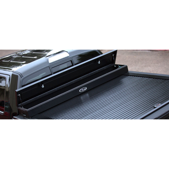 Truck Covers USA American Work Cover JR. Junior Size Toolbox and Hard Retractable Roll-up Combination Model CRJR407