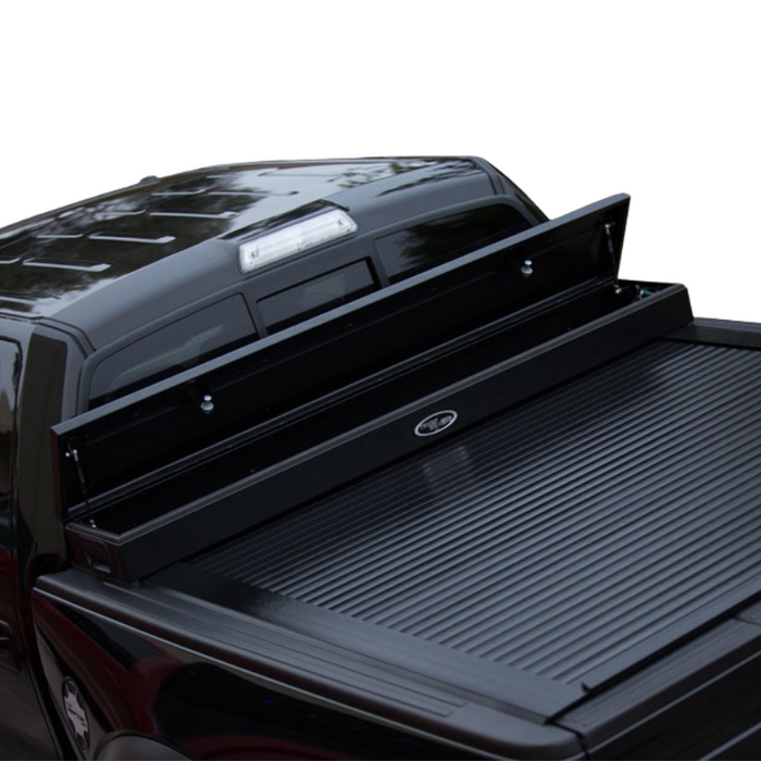 Truck Covers USA American Work Cover JR. Junior Size Toolbox and Hard Retractable Roll-up Combination Model CRJR407