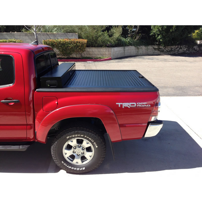 Truck Covers USA American Work Cover JR. Junior Size Toolbox and Hard Retractable Roll-up Combination Model CRJR407