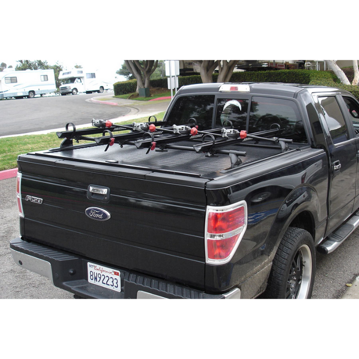 Truck Covers USA American Rack System Yakima Tracks w/Track Caps Pre-Installed on top of Cover Side Rails Model AX-500/501