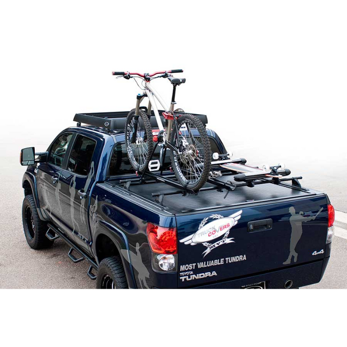 Truck Covers USA American Rack System Yakima Tracks w/Track Caps Pre-Installed on top of Cover Side Rails Model AX-500/501