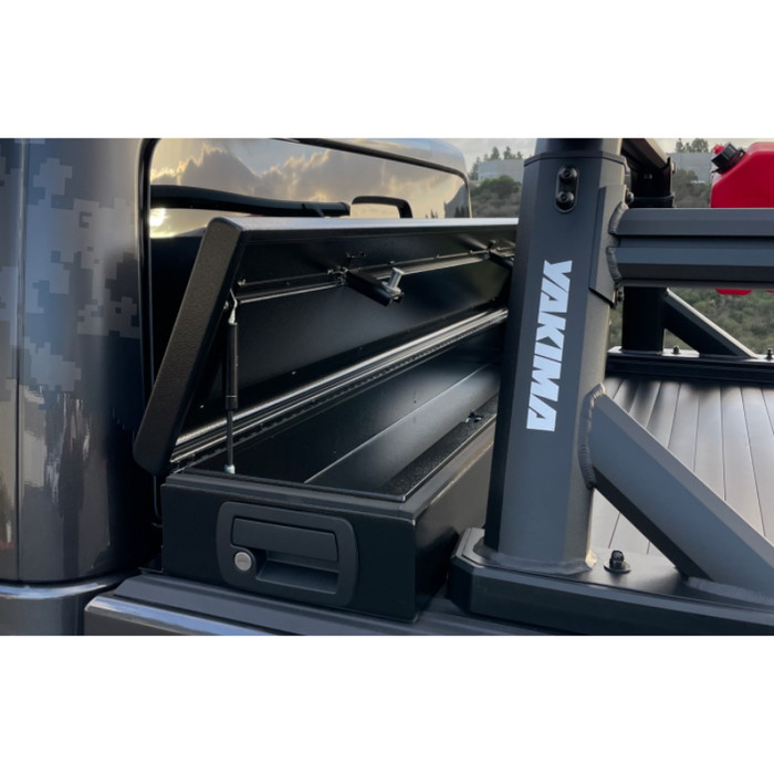 Truck Covers USA American Rack System HD With Yakima Tracks w/Track Caps Pre-Installed on top of Cover Side Rails Model AX-530