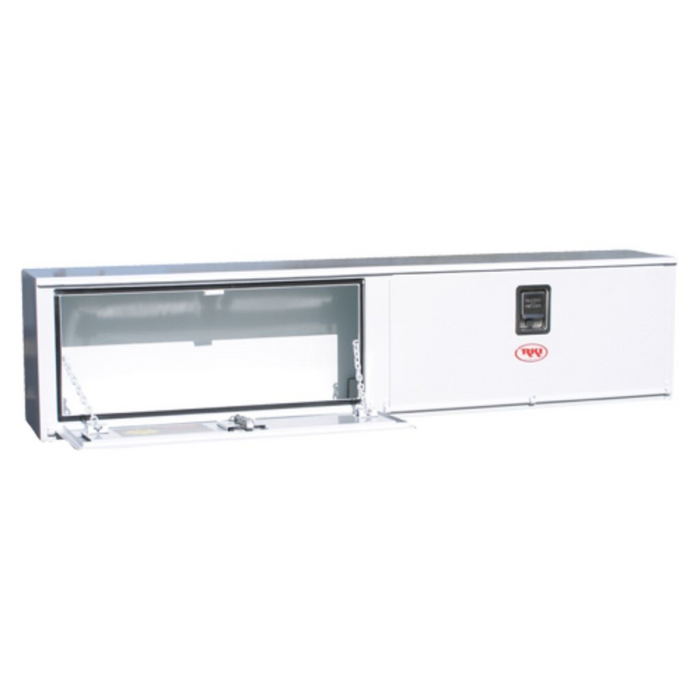 RKI Top Mount Truck Tool Box Two Door White Steel Model US78C