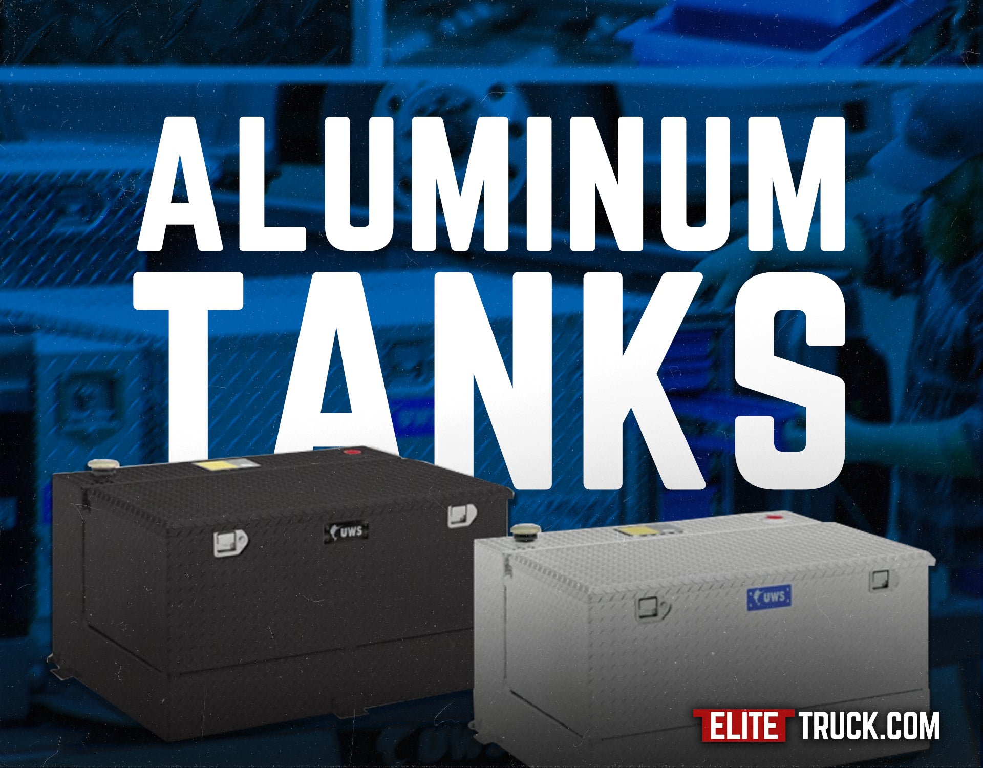 UWS Gloss Black 100-Gallon Combo Aluminum Transfer Tank Model TT-100-C ...