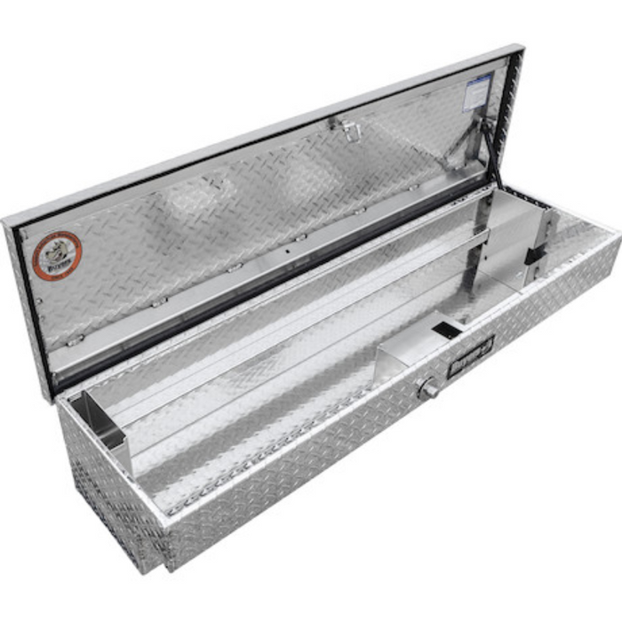 Buyers Products 13x16x87 Inch Side Mount Truck Tool Box Diamond Tread Aluminum Model 1713035