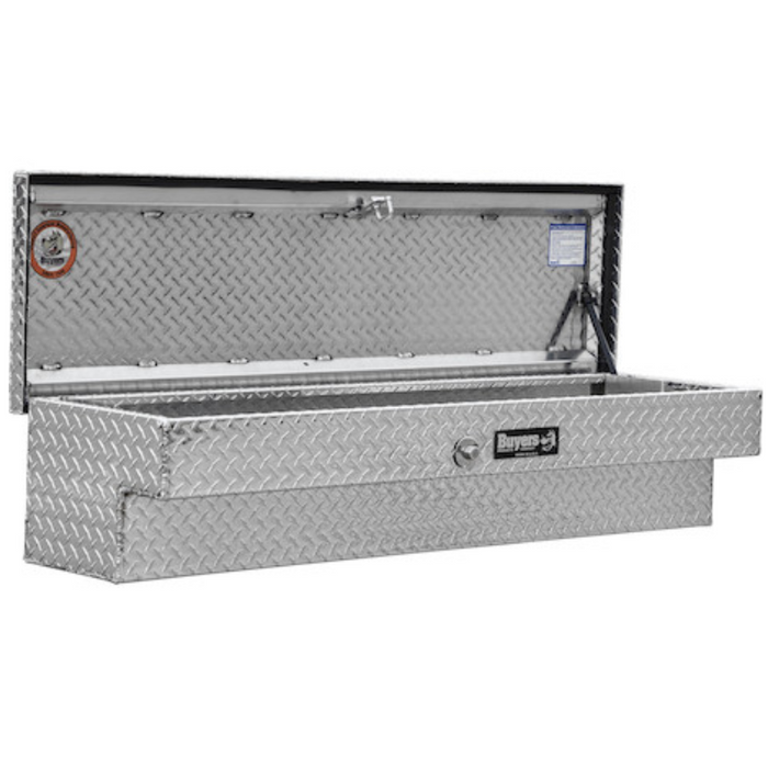 Buyers Products 13x16x87 Inch Side Mount Truck Tool Box Diamond Tread Aluminum Model 1713035