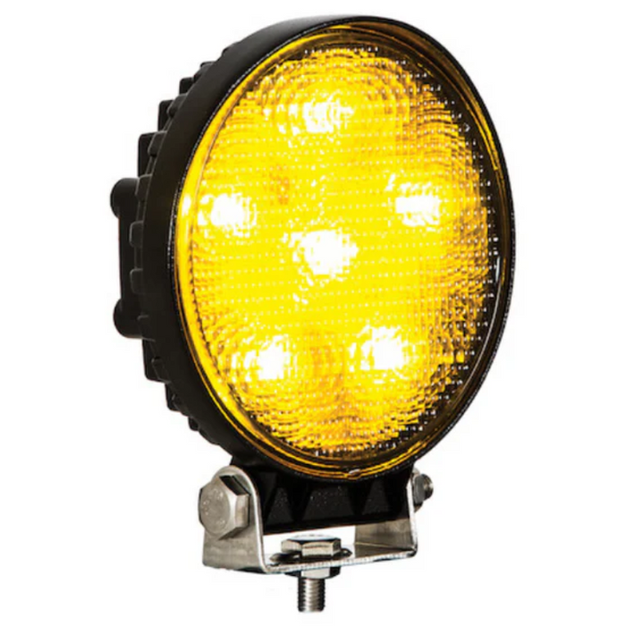 Buyers Products 4.5 Inch Post-Mounted Round LED Amber Strobe Light Model 8891015