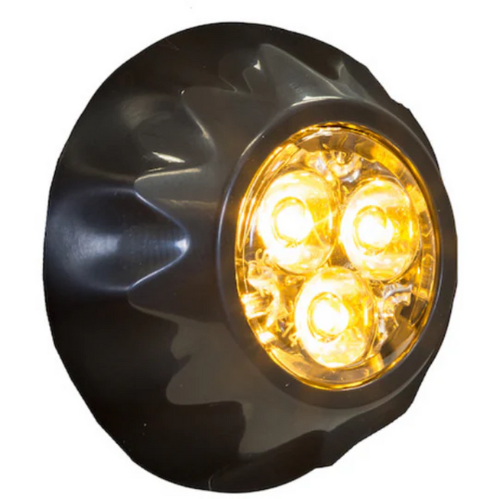 Buyers Products 1.5 Inch Surface/Recess Mount Round LED Amber Strobe Light Series Model 8892400
