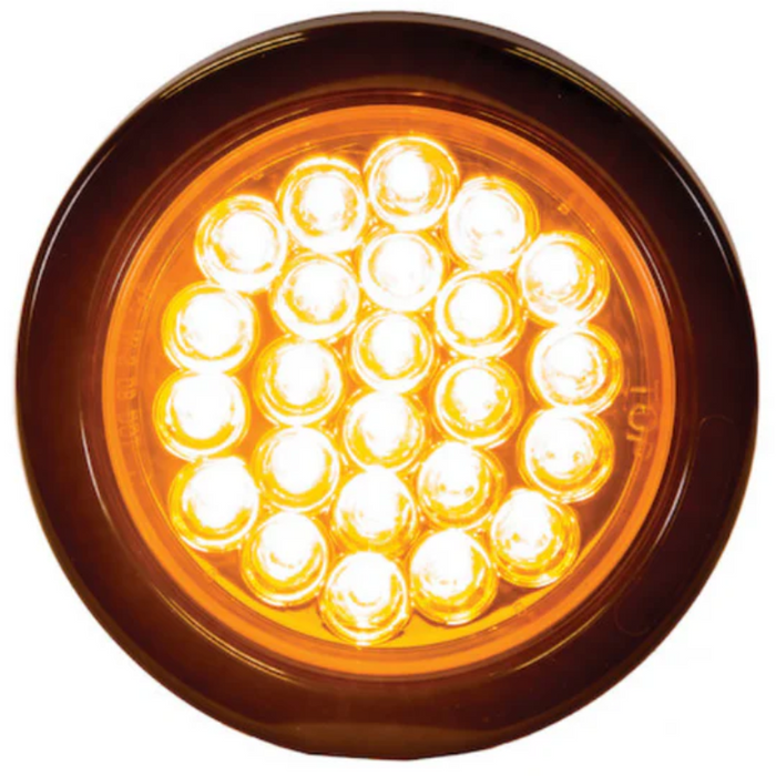 Buyers Products 4 Inch Round LED Recessed Amber Strobe Light With Grommet Model SL41AR