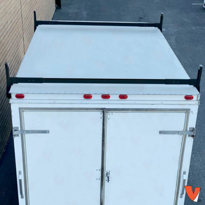 Vantech 2-Bar Black Aluminum (82"- 90") Side Mount Rack System Box Truck / Trailer Model C46002159B