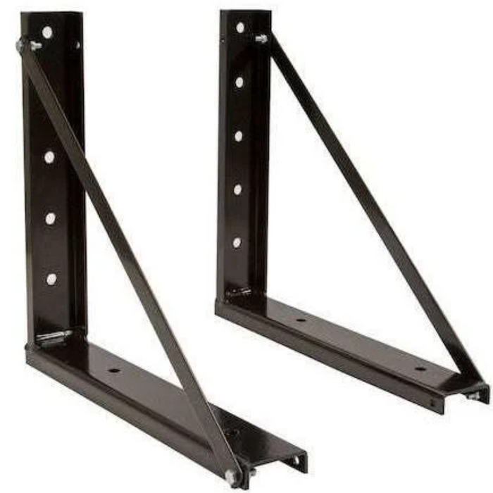 Buyers Products 18x18 Inch Bolted Black Structural Steel Mounting Brackets Model 1701005B