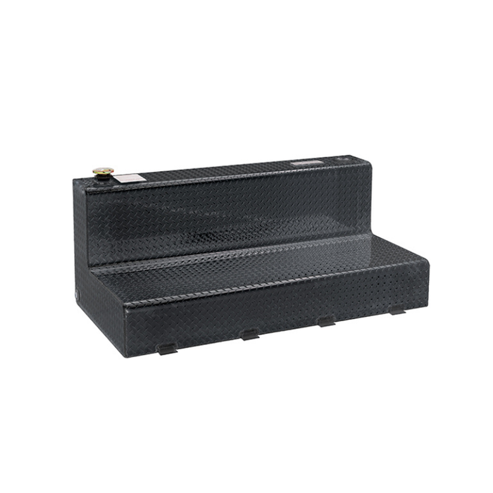 Dee Zee 92-Gal Gloss Black Aluminum L-Shaped Auxiliary Tank Model DZ92747XB