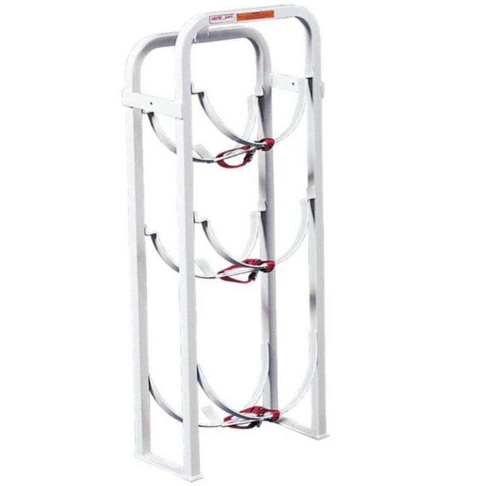 Weather Guard Refrigerant Tank Rack 2 X 30Lbs 1 X 50Lbs 40" X 8" X 8" Model 9863-3-01