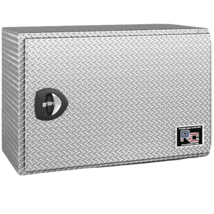 RC Industries Underbody Tool Box V-Series Horizontal 24x18x18 .125 Diamond Tread Aluminum Curbside Model VU241818.UC