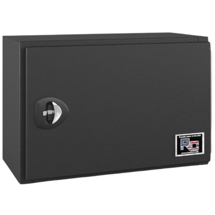 RC Industries Underbody Tool Box V-Series Horizontal 36x24x24 .125 Smooth Aluminum Textured Matte Black Curbside Model VX362424.XCB