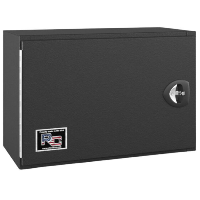 RC Industries Underbody Tool Box V-Series Horizontal 24x24x24 .125 Smooth Aluminum Textured Matte Black Roadside Model VX242424.XB