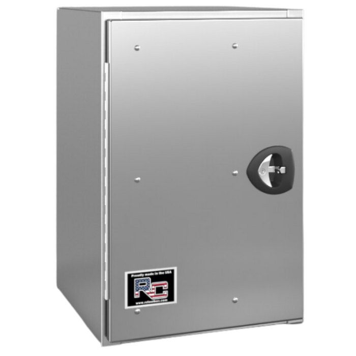 RC Industries Underbody Tool Box V-Series 24x36x24 .125 Aluminum Box With Stainless Steel Door Roadside Model VX243624.K
