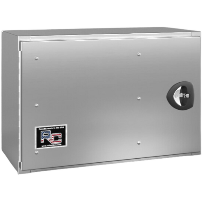 RC Industries Underbody Tool Box V-Series Horizontal 36x18x18 .125 Aluminum Box With Stainless Steel Door Roadside Model VX361818.K