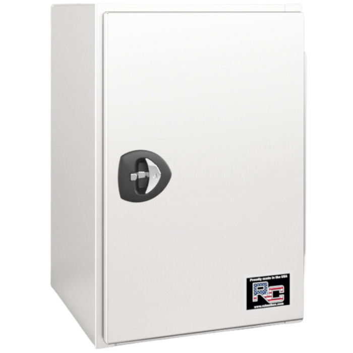 RC Industries Underbody Tool Box V-Series Vertical 18x36x18 Steel Gloss White Curbside Model VM183618.SCD