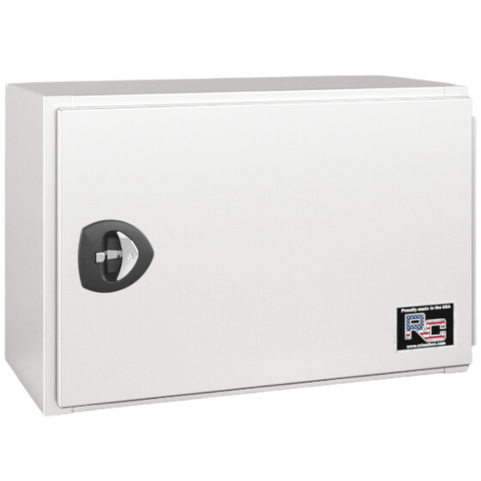 RC Industries Underbody Tool Box V-Series Horizontal 36x24x24 Steel Gloss White Curbside Model VM362424.SCD