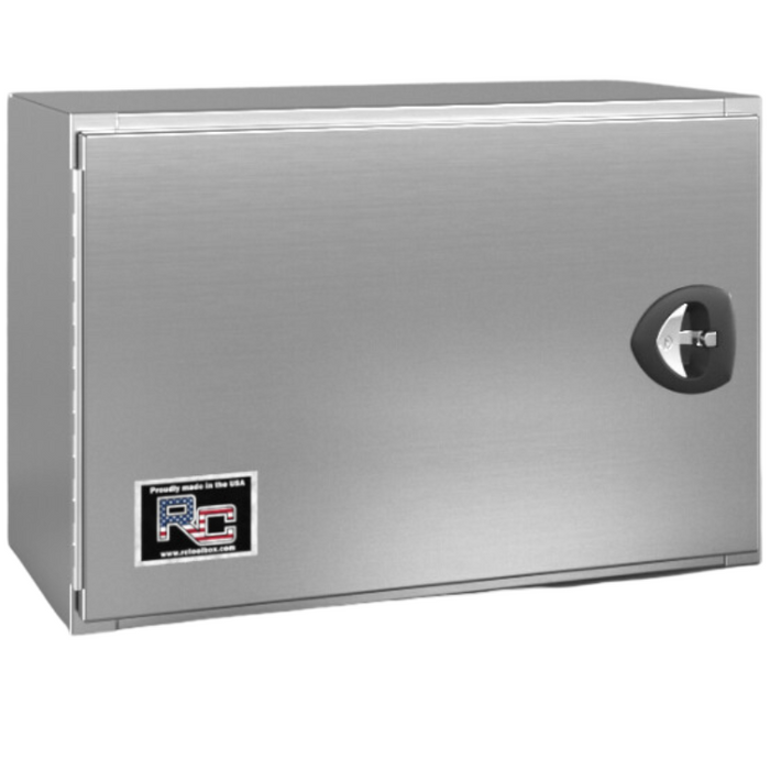 RC Industries Underbody Tool Box V-Series Horizontal 36x18x18 .125 Smooth Aluminum Mill Finish Roadside Model VX361818.X