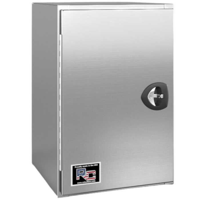 RC Industries Underbody Tool Box V-Series Vertical 36x36x24 .125 Smooth Aluminum Mill Finish Roadside Model VX363624.X