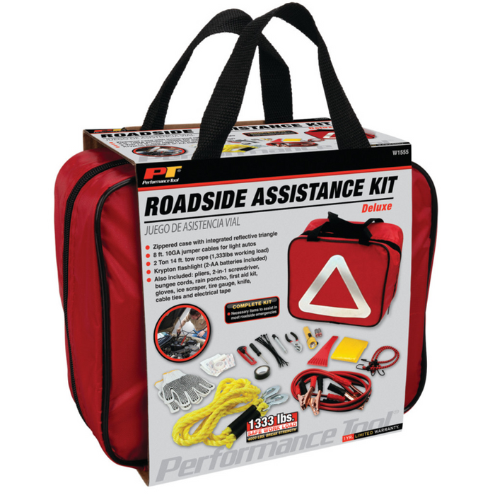 Performance Tool Deluxe Roadside Assistance Kit  Model W1555