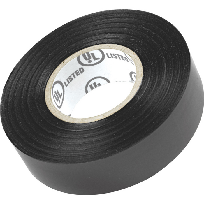 Performance Tool 3/4 In X 20 yds Black Electrical Tape QTY of 10 Model W502
