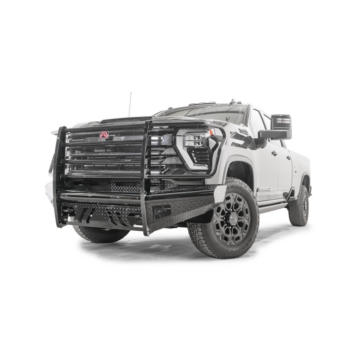 Fab Fours Black Steel Front Bumper w/ Grille Guard Model CH24-S6160-1