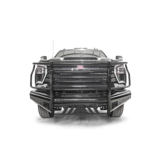 Fab Fours Black Steel Front Bumper w/ Grille Guard Model CH24-S6160-1