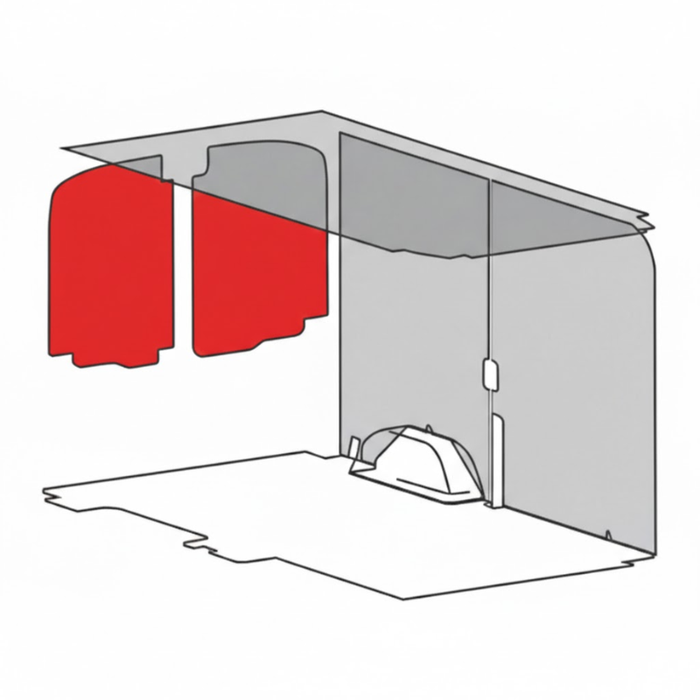 Welfit 2014-Current For Ford Transit High Roof Insulated Door Liner Kit Model FTHDI
