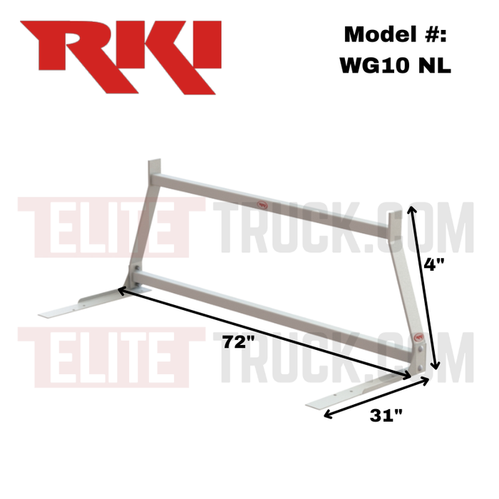 RKI Window Grilles No Louver Headache Rack For Select Fullsize Model WG10 NL