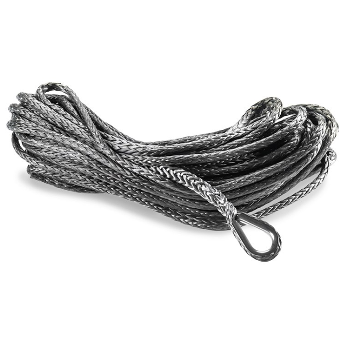 Warn Winch Rope 3500 Pound Capacity 7/32 Inch Diameter X 50 Ft Of Gray Synthetic Rope Model 111257