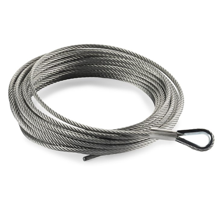 Warn Winch Rope 3500 Pounds Capacity 7/32 Inch Diameter X 50 Ft Steel Rope Model 111259