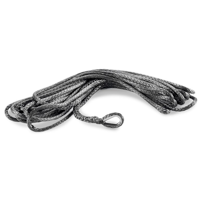 Warn Winch Rope 4500 To 6000 Pound Capacity 1/4 Inch Diameter X 50 Ft Synthetic Gray Model 111381