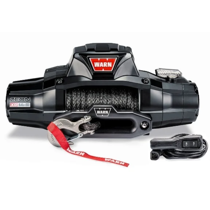 Warn WARN ZEON XD 14-S Winch 14,000 Pull Capacity With 80" Feet 3/8 Spydura Synthetic Rope Model 110014