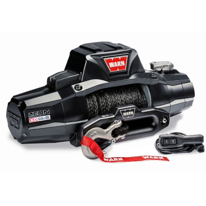 Warn WARN ZEON XD 14-S Winch 14,000 Pull Capacity With 80" Feet 3/8 Spydura Synthetic Rope Model 110014